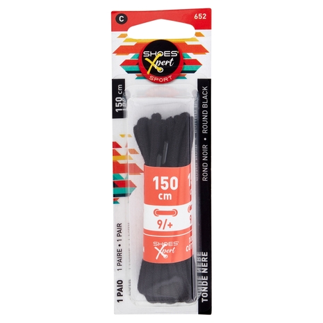 Shoes'Xpert Sport Tonde Nere 150cm 9/+ 1 Paio